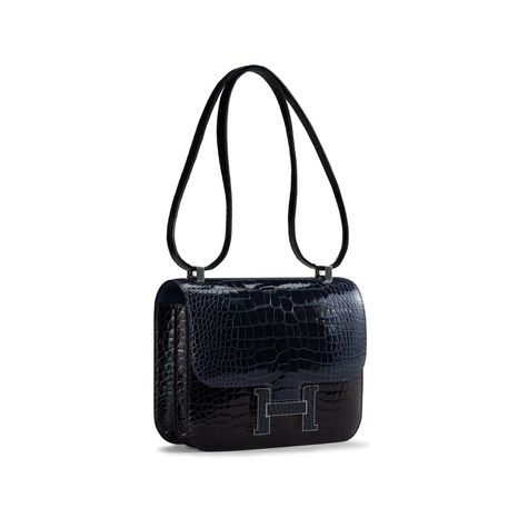 Hermes Constance 24 Tri-Color Black, Bleu Baltique and Vert