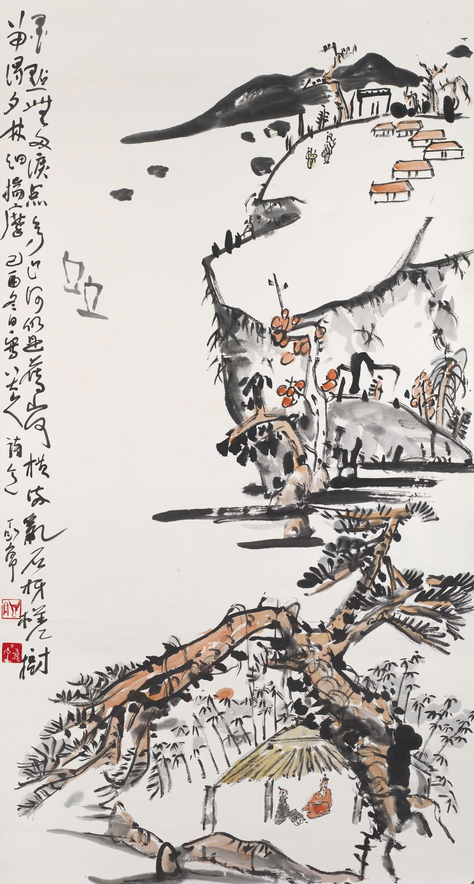 羅芙奧| 丁衍庸《茅庵論道圖》 羅芙奧台北2022春季拍賣會編號615 