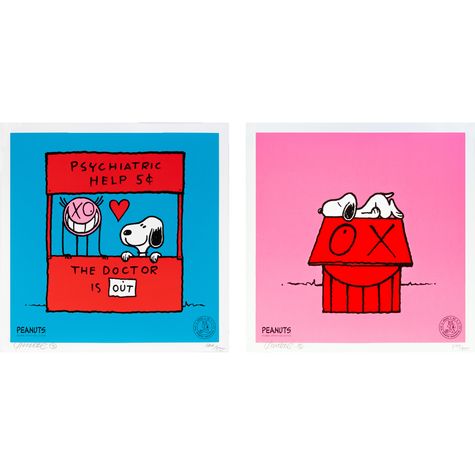 【額装付き】当選品Andre Saraiva × SNOOPY Mr Andre | Andre Saraiva Mr. A Loves Snoopy - Blue Official
